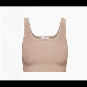 Babaton Sculpt knit cropped tank